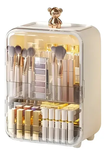 Organizador Para Maquillaje Porta Cosmeticos Con Luz Blanco