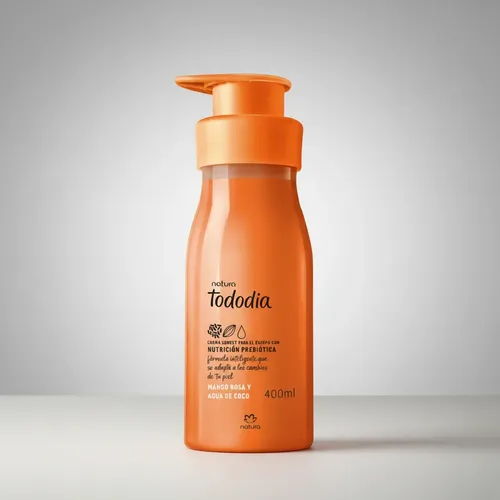 Crema Cuerpo Mango Rosa Y Agua De Coco Tododía 400ml Natura