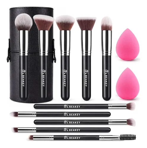 Set De Brochas De Maquillaje Beakey 13 Unidades Con Estuche