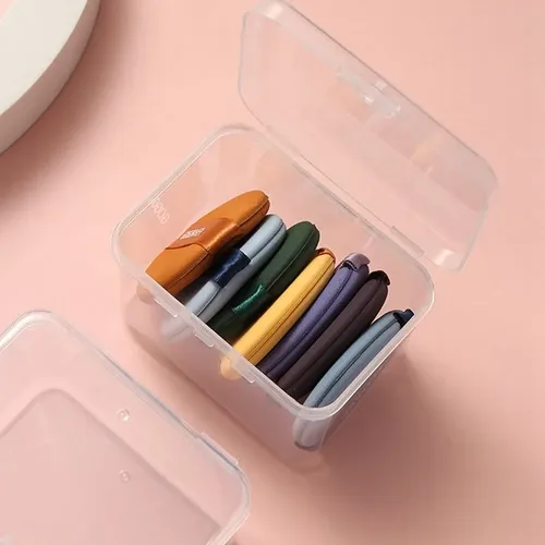 Caja De Almacenamiento Cuadrada Transparente Para Cosméticos