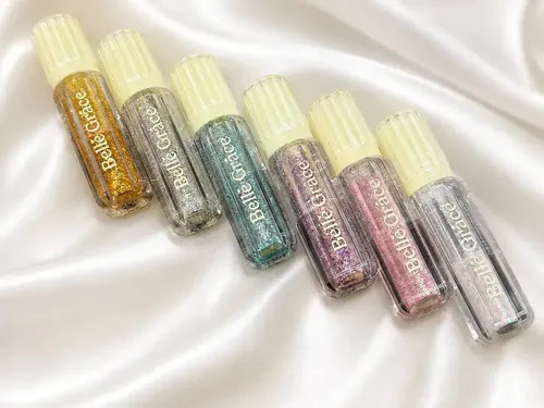 Sombra Liquida Tono 03 Para Ojos Brillante Glitter Maquillaje Rostro Veoquiero