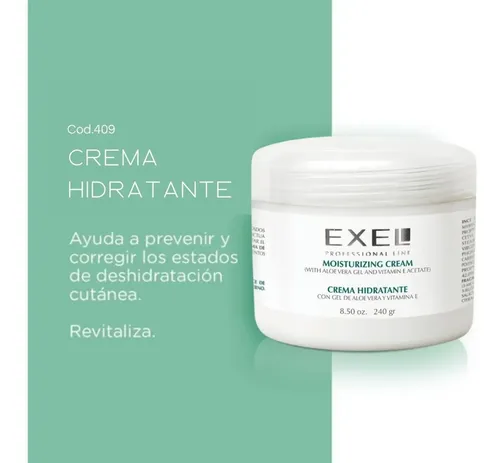 Crema Hidratante Facial Exel con Aloe Vera y Vitamina E para Todo Tipo de Piel 240 mL