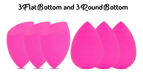 Set De Esponjas Para Maquillaje Opaz Rosa 6 Piezas Sin Látex