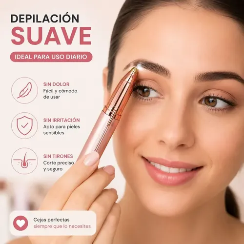 Depiladora Facial Recargable Usb Rosa O Blanco Elimina Bozo
