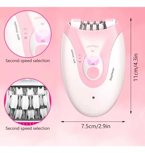 Depiladora Corporal Con Luz Daling Inalámbrica Recargable