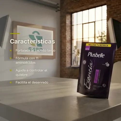 Acondicionador Plusbelle Largo Saludable 300ml S4bo Pack X2