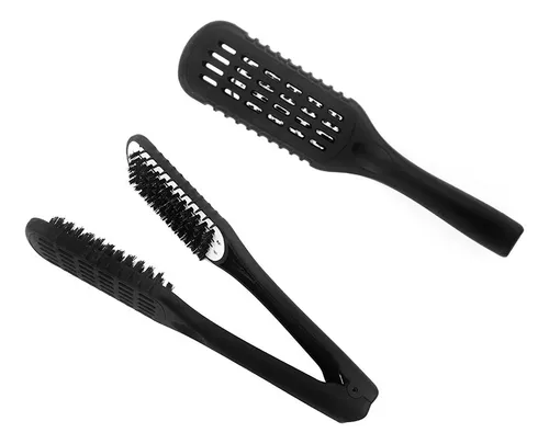 Cepillos Dobles Para Alisar El Cabello De Nylon