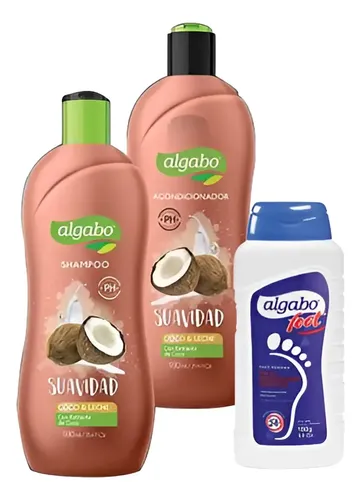 Algabo Set Combo Shampoo + Acondicionador Coco Y Leche 930ml