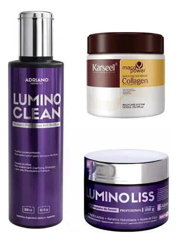 Alisado Lumino Liss 250+pre Técnico 300ml+mascara