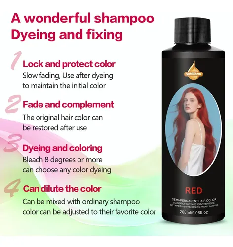 Sumifang Color Rojo Pasión Para Base De Cabello 8-10 Grados