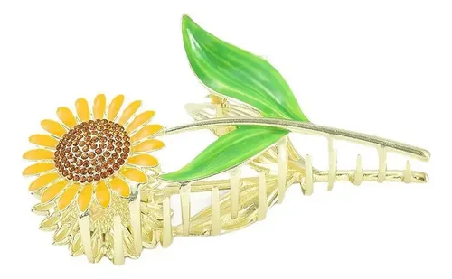 #1 Piece Sunflower Shape Hair Brooch +
