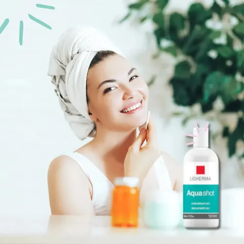 Agua Micelar Lidherma Aquashot 490 Desmaquillante Facial
