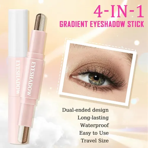 Set De Sombras Glitter De Doble Extremo Re. Misoo 3 Colores