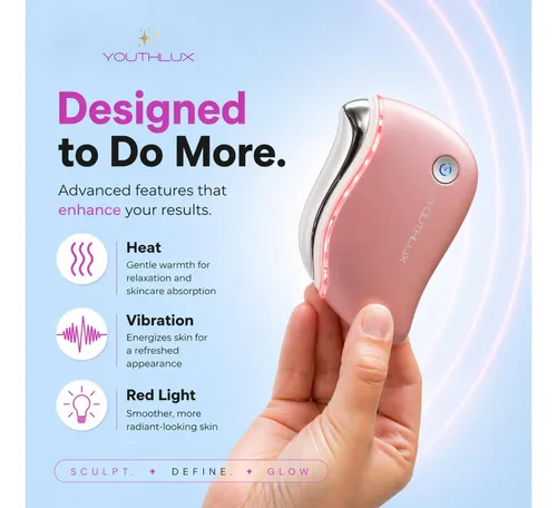 Masajeador Facial Youthlux Prosculpt Gua Sha Calentado En Or