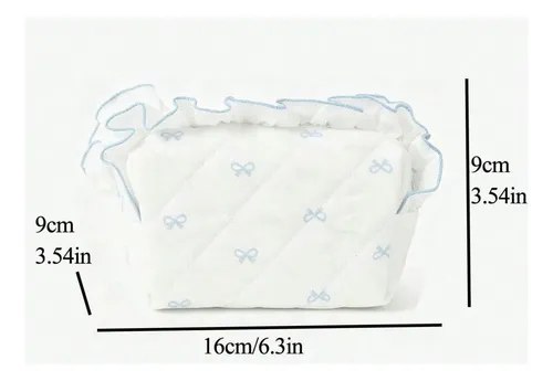 Bolsa De Maquillaje Negra De Viaje Con Cinta Para El Pelo, P