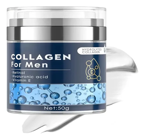Crema Facial Antiedad Para Hombre Con Colágeno, 50g