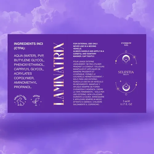 Gel Para Cejas Selestia Beauty Clear Laminatrix 5 Ml De Larg