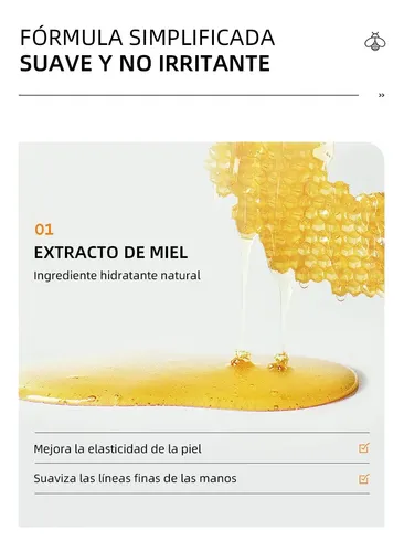 Leite Mel Cera Para Mãos,50g,1pcs