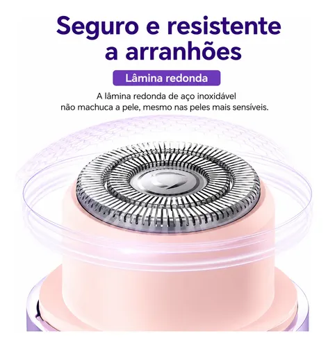 Afeitadora Eléctrica Para Mujer, Recortadora De Pelo, Sin Do Rosa