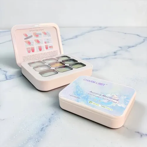 Paleta Esmalte En Gel Sólido Semipermanente Uñas 9 Colores N