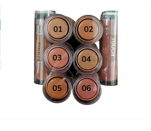 Blush Rubor Barra + Pincel Aplicador Pink21 Glow Touch