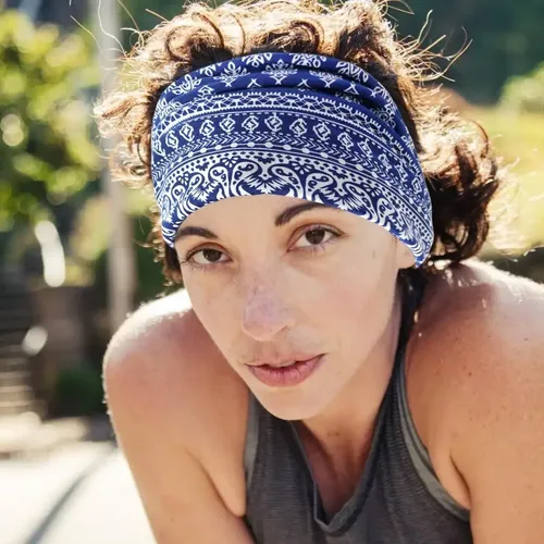 4 Piezas Diadema Mujer, Bohemias Estampado Cintas De Pelo