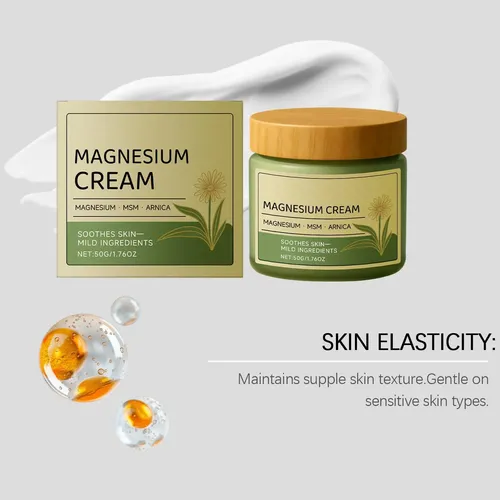 Crema De Magnesio Paqiman, 2 Unidades, 50 G, Con Msm Arnica