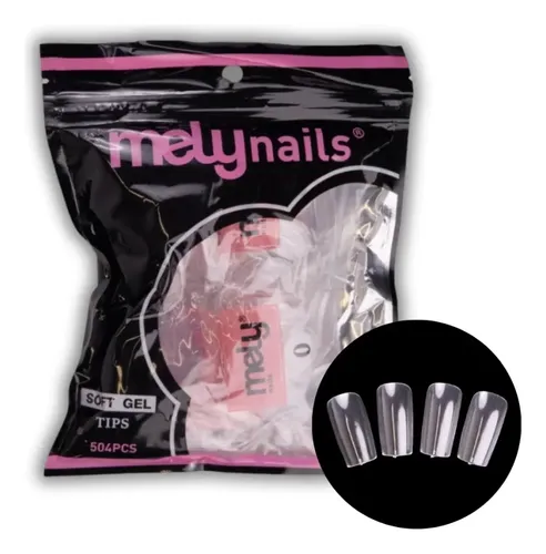 Uñas Soft Gel Forma Cuadradas Enumeradas Del 1-11 X 504 Pcs