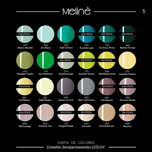3 Esmaltes Semipermanentes Leduv Color Top Base Meline