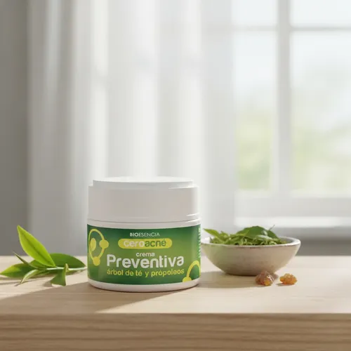 Crema Preventiva Arbol De Té Propóleo Cero Acné Tea Tree