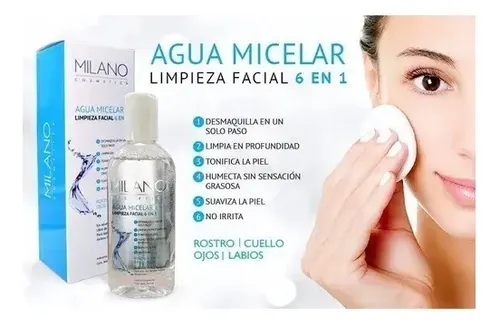 Agua Micelar Milano-limpieza Facial 6 En 1 (200ml)