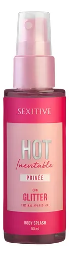 Body Splash Sexitive Hot Inevitable Privée Con Glitter 60ml