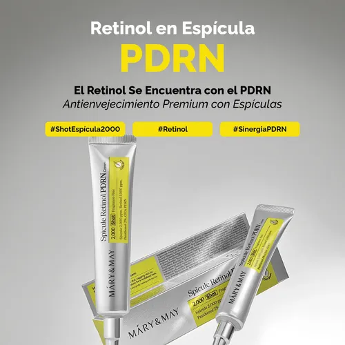 Crema Facial Retinol Mary&may Spicule Poros Arrugas