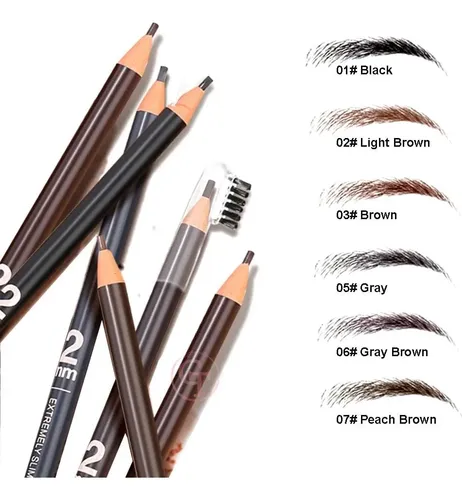 Lápiz Ultrafino 2 Mm Para Cejas Bojin Negro