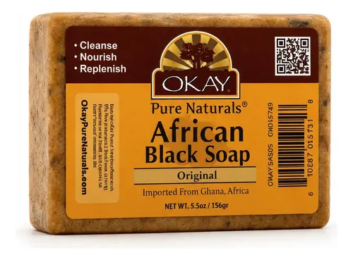 Jabón Corporal Okay African Black 156g Piel Sensible