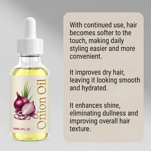 Onion Oil For Hair & Scalp, Natural Onion Oil Blend With