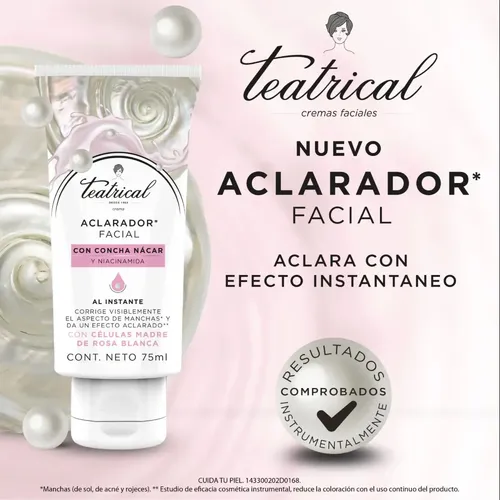 Cuidado Facial Teatrical Aclarador De Manchas De 75 Ml