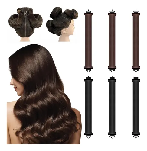 6pcs Rizadores De Cabello Sin Calor, Rulos Para Cabello 6pcs