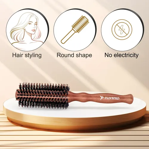 Cepillo Para Cabello Sunbird De Peinado Medio Con Mango De M