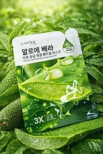 Mascarilla Facial Hidratante Aloe Vera Sadoer Tipo de piel Todo tipo de piel