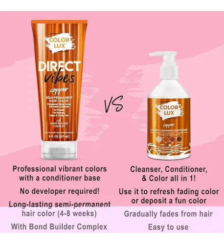Color Lux Direct Vibes Cobre Semipermanente 8 Oz