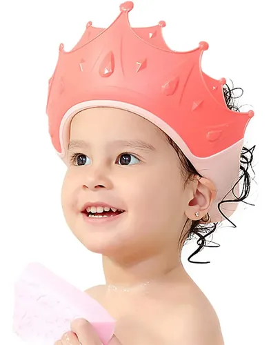 Gorro De Baño Para Bebé Rosa Con Visera Rosa
