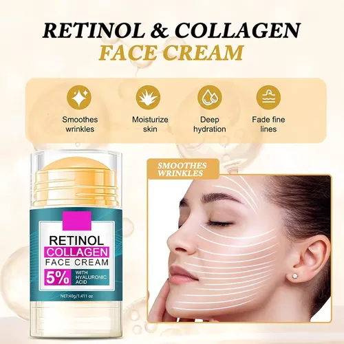 Barra Facial De Colágeno Con Retinol, 5% Ha, Reafirmante Ant