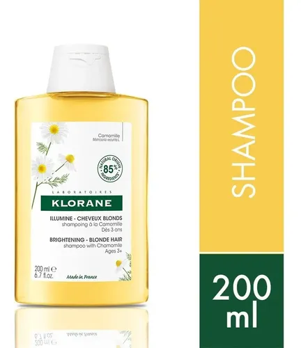 Shampoo Klorane Manzanilla Cabello Rubio Vegano 200mL