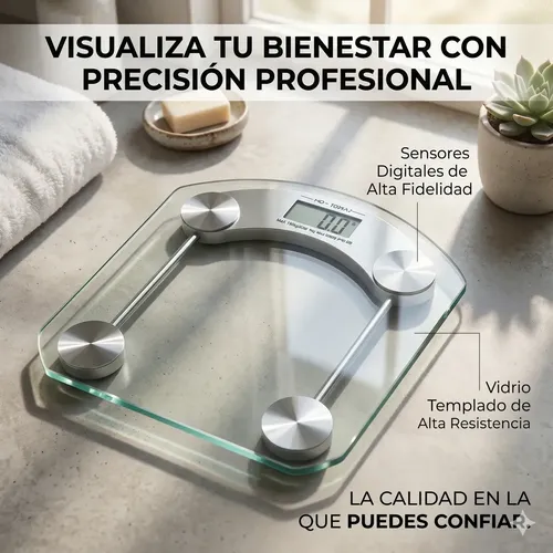 Balanza Digital Baño Personal Bascula 180 Kg Vidrio Templado