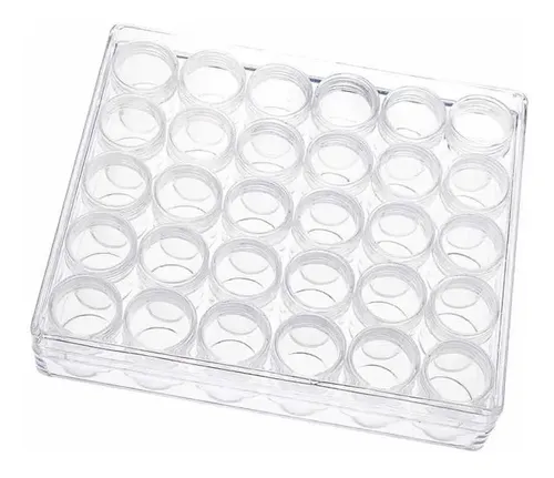 Organizadores Frascos Acrílicos X 30 U Para Strass Glitter