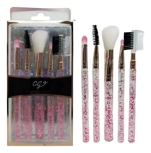 Set 5 Brochas Especial Ojos Y Cejas Maquillaje City Girl