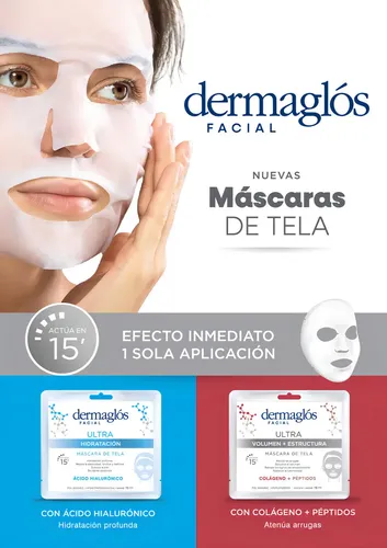 Mascarilla Facia Tela Dermaglos Ultra Volumen + Estructura