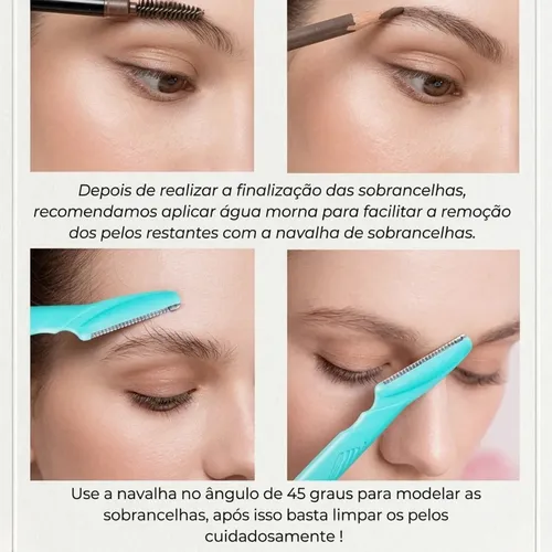 Kit de depilación de cejas Dermaplaning 6 unidades