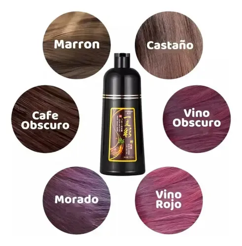 Shampoo Tinte Instantáneo Cubre Canas Natural Jengibre 500ml